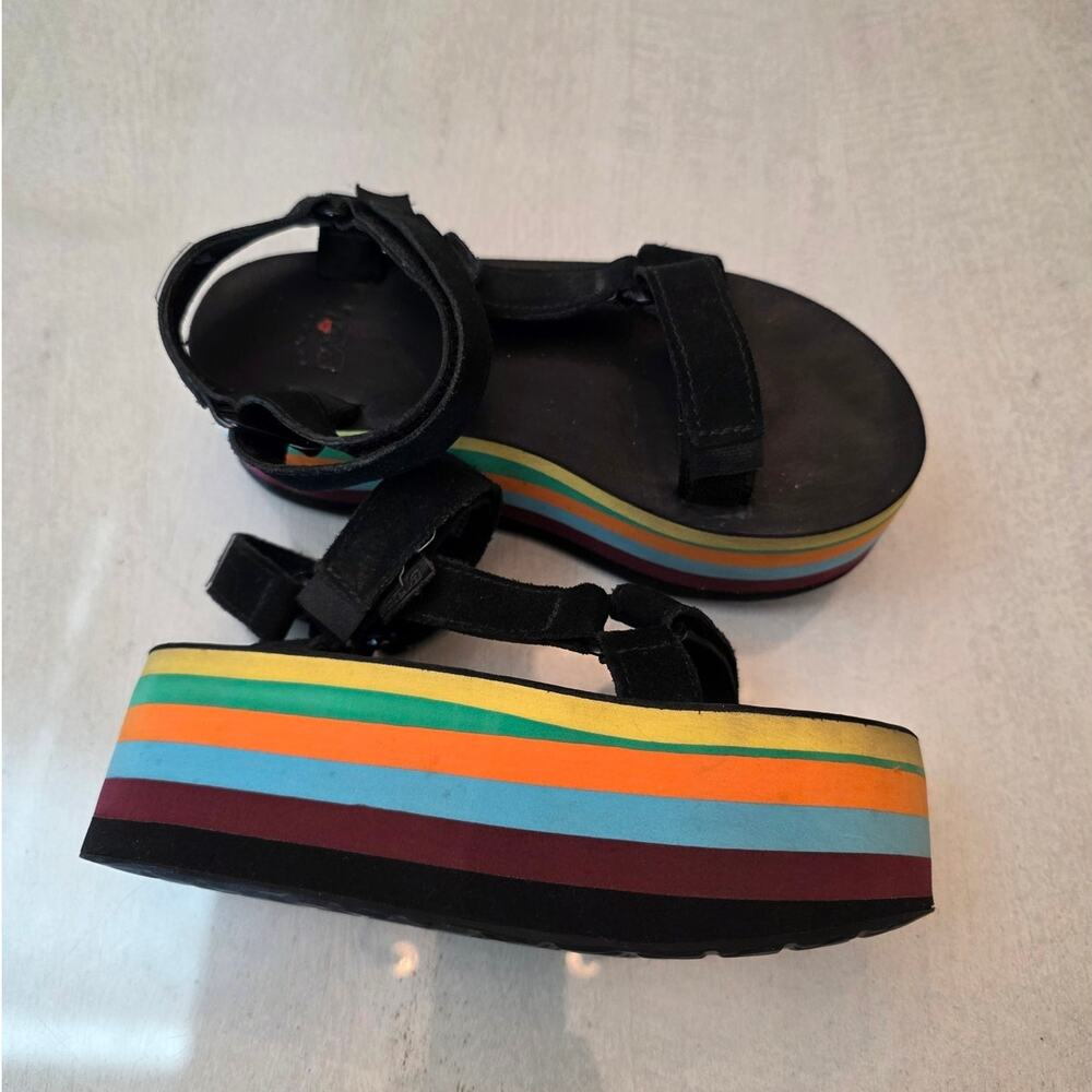 Teva x Opening Ceremony Flatform Universal Sandals Rainbow Festival Platform SZ5